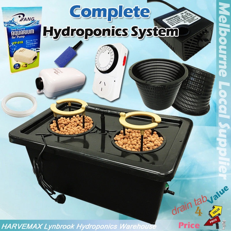 2 pots  hydro deep water culture system